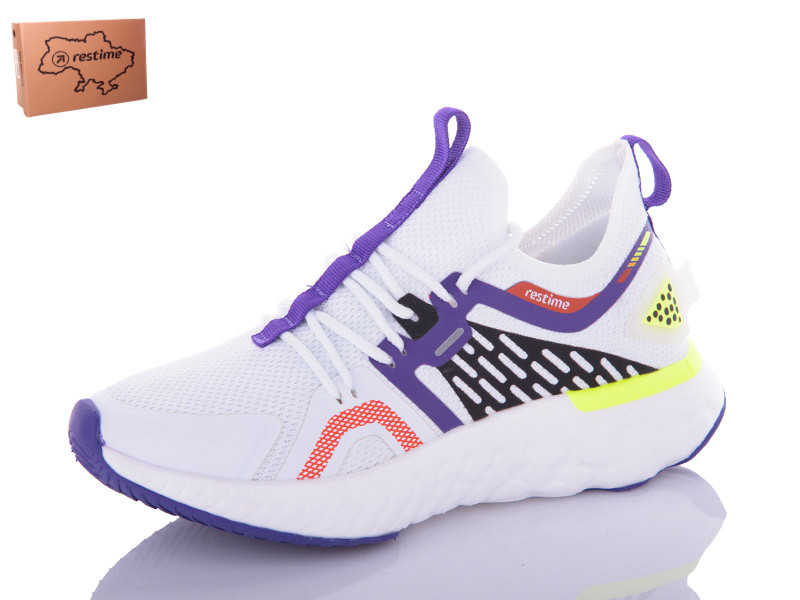 Кроссовки Restime SWL22103 white lime