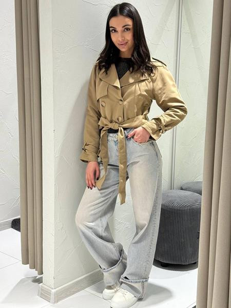 Куртки Three Black Women TB128 beige