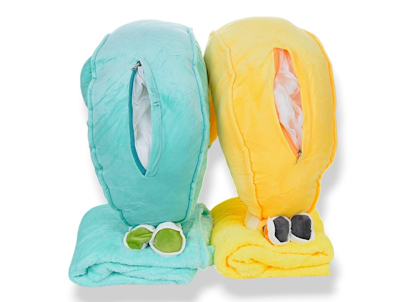 Пледы Obuv Ok2 8516 yellow Банан 50х25, плед 160х120