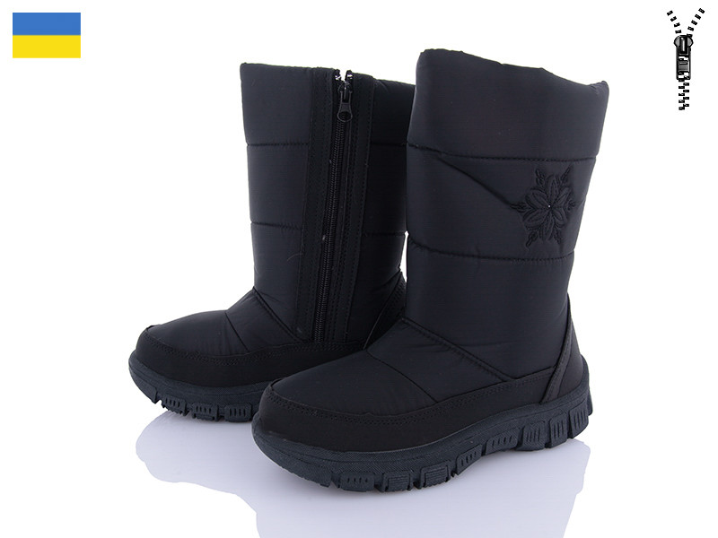 Дутики Favorit 303 чор.чор-п.