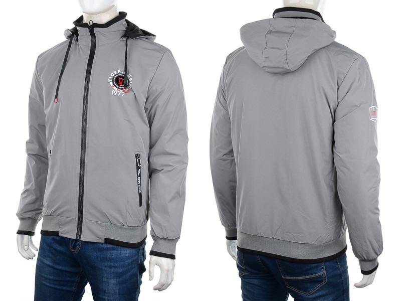 Куртки M7 7795 black-grey