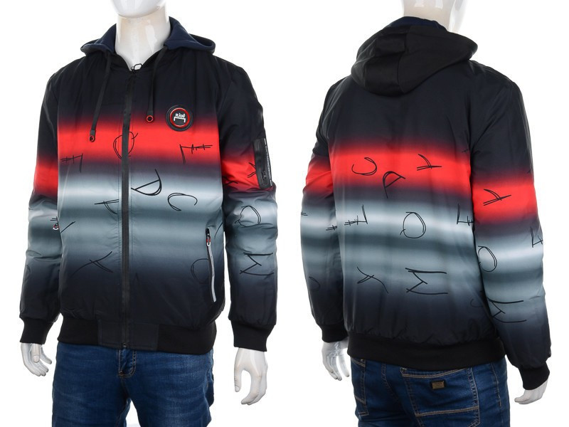 Куртки M7 7798 black-red