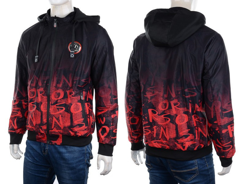 Куртки M7 2220 black-red