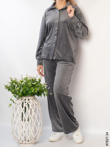 Костюмы спорт OdesaOpt 7827-34 grey