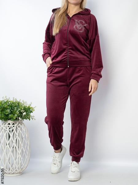 Костюмы спорт OdesaOpt 7920-55 wine