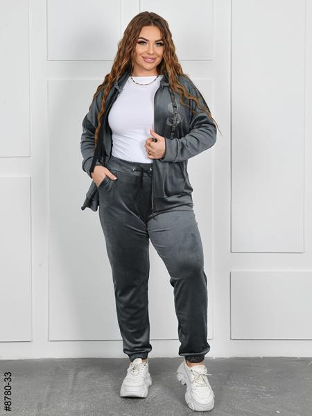 Костюмы спорт OdesaOpt 8780-33 grey