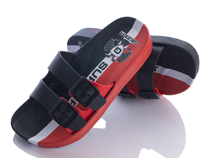 Шлепанцы Gezer 12329 black-red