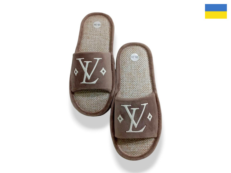 тапочки Rai shoes Шльопки VL бежевий
