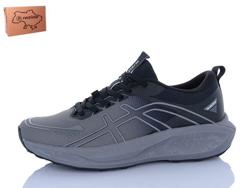 Кроссовки Restime AML26711 grey-black
