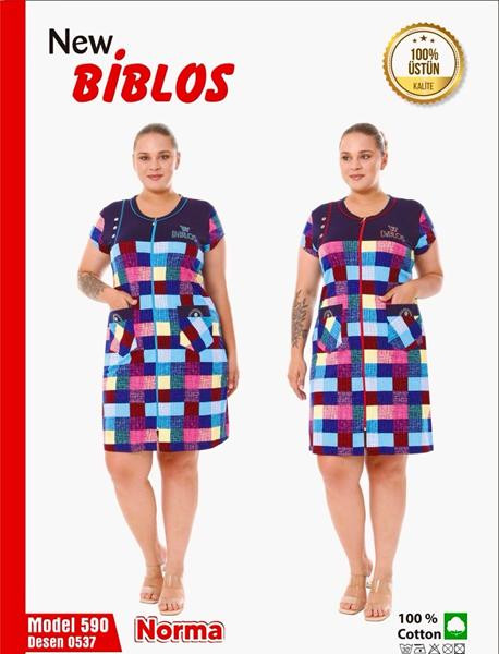 Халаты Cotpark 590-0537 l.blue-blue
