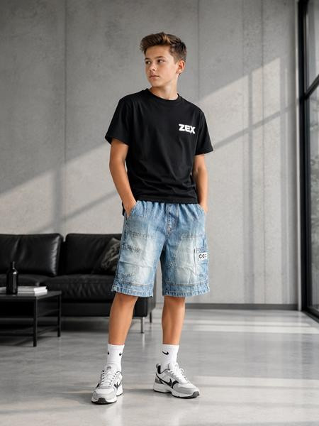 Шорты Fili kids FK1862 l.blue