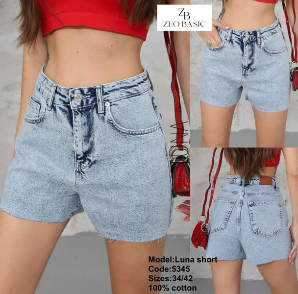 Юбка-шорты Jeans Style 5345 l.blue