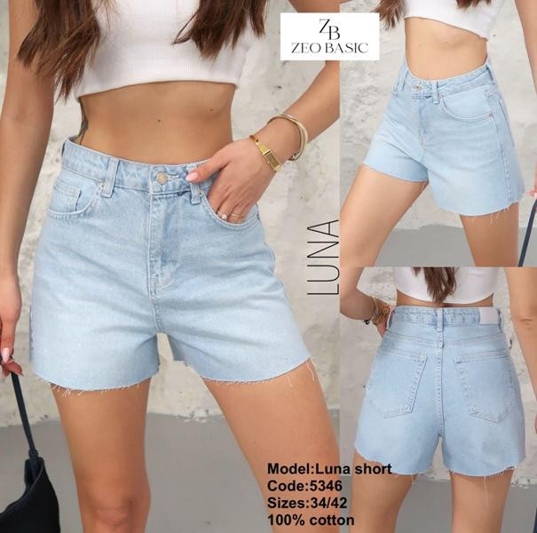 Юбка-шорты Jeans Style 5346 l.blue