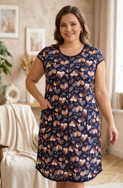 Халаты Gull 16-1 navy-beige
