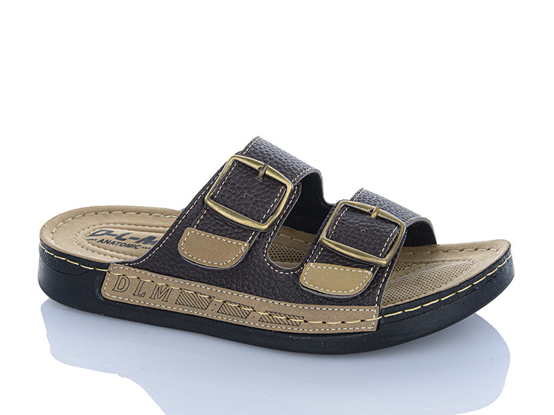 Шлепанцы Dali Moda 7013 коричневий