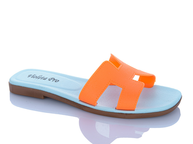 Шлепанцы Violeta 8-503 orange-blue