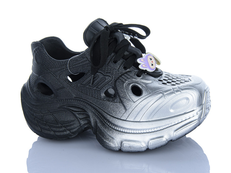 Кроссовки Violeta 8-505 black-silver