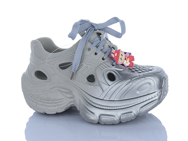Кроссовки Violeta 8-505 grey-silver