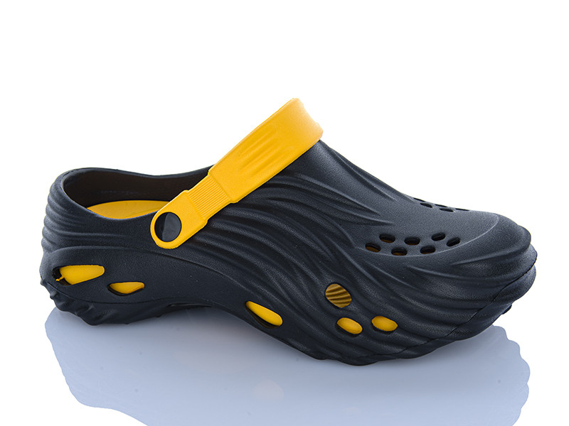 Кроксы Wonex A701 black-yellow