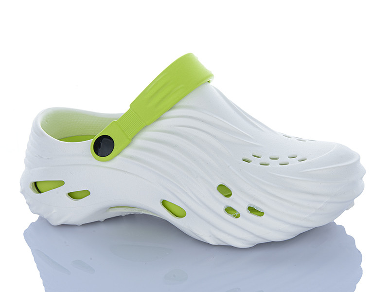 Кроксы Violeta B101 white-green