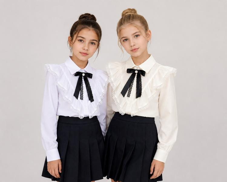 Рубашки Moda school 8611 milk