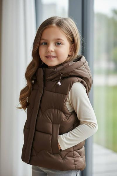 Жилетки Delfinka W23 brown