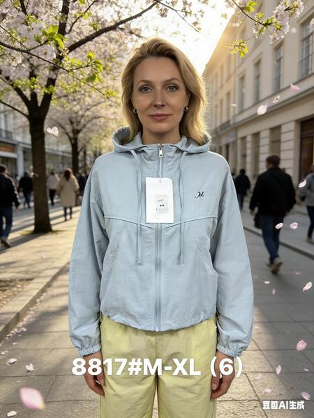 Ветровки Jacket 8817 l.blue