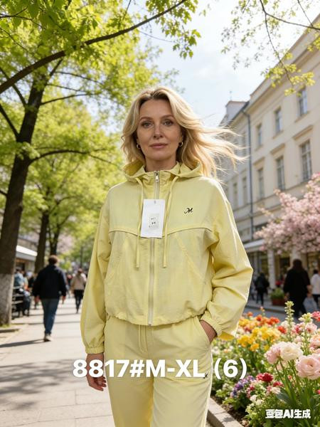 Ветровки Jacket 8817 yellow