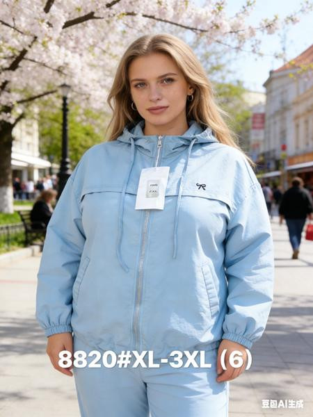 Ветровки Jacket 8820 l.blue