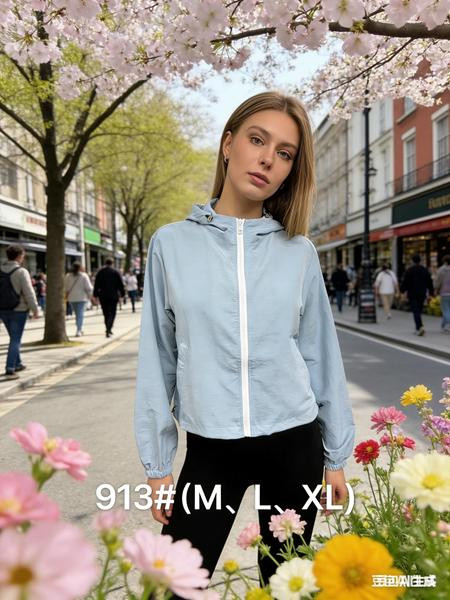 Ветровки Jacket 913 l.blue