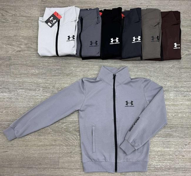 Кофты спорт Verton 321-3UA d.grey-black