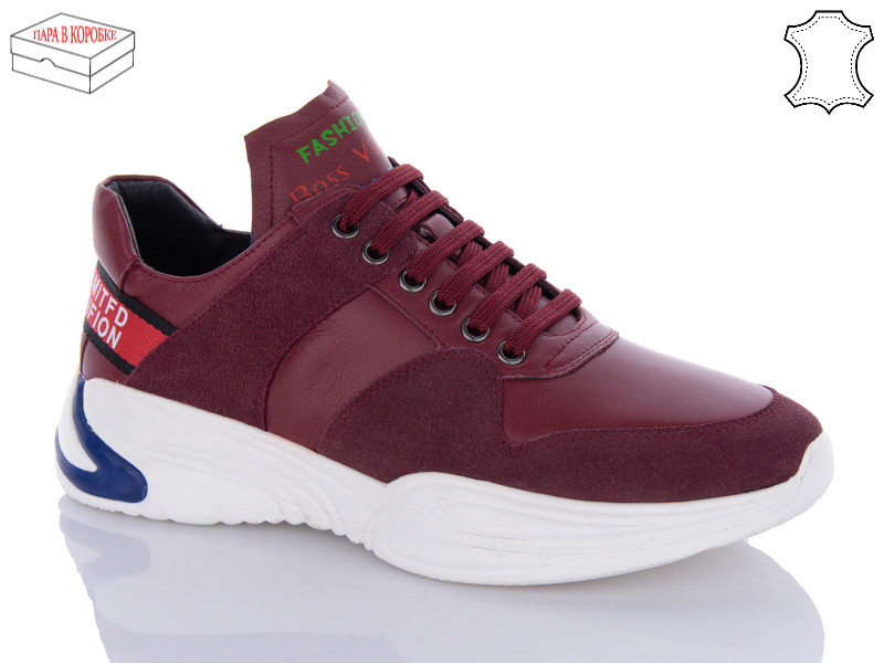 Кроссовки Boss Victor Z7817 wine
