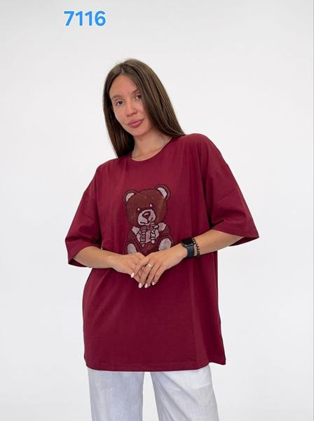 Футболки FSN 7116 wine