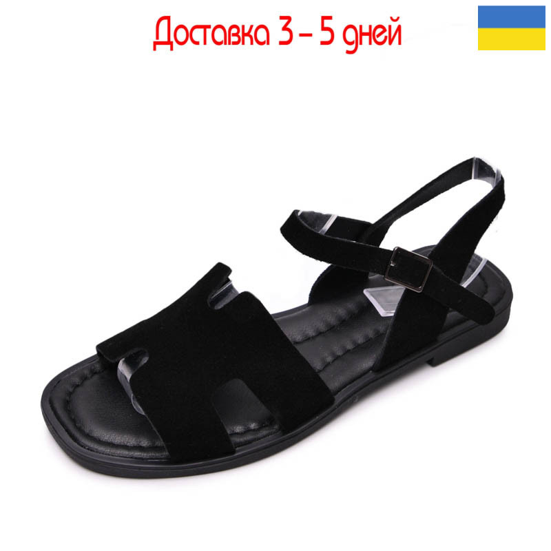 Босоножки Paradize SAN-7506 чорний замш