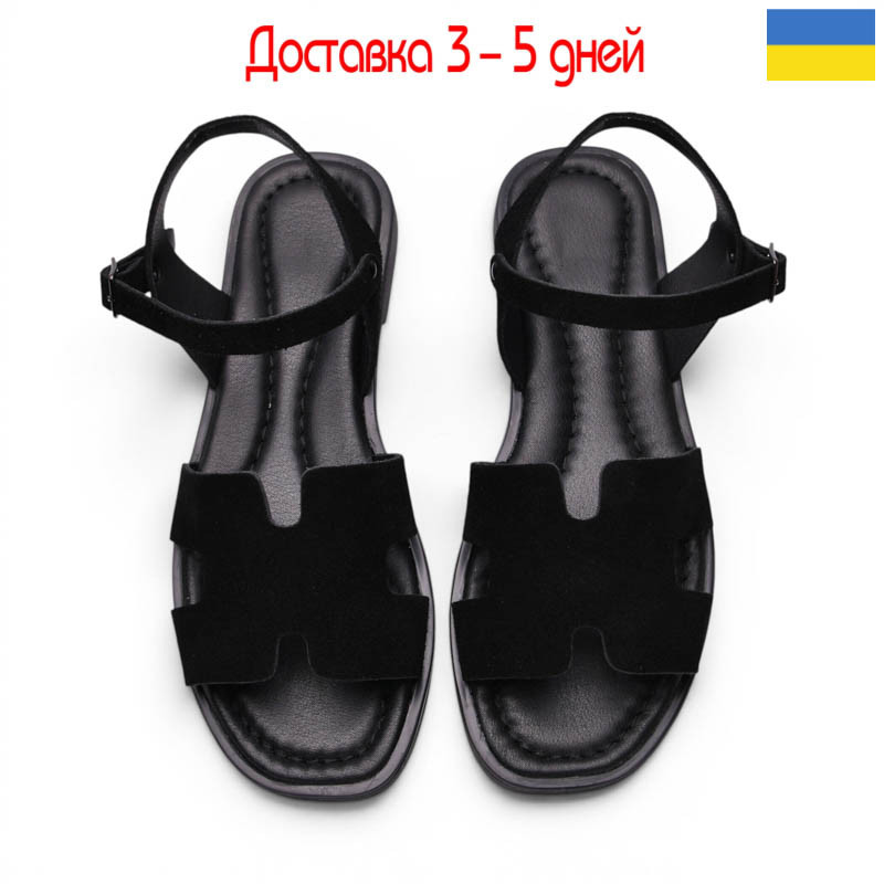 Босоножки Paradize SAN-7506 чорний замш