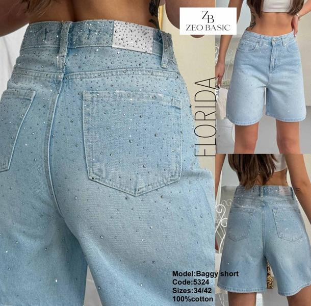 Юбка-шорты Jeans Style 5324 l.blue