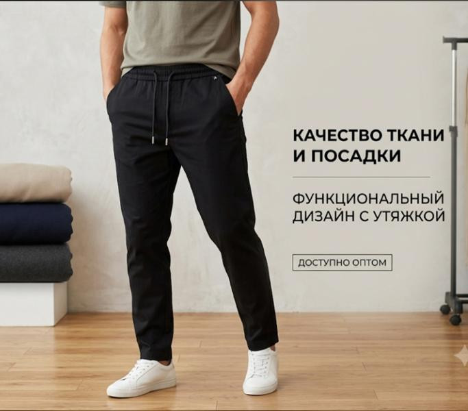 Штаны спорт Moranny MR1849 black