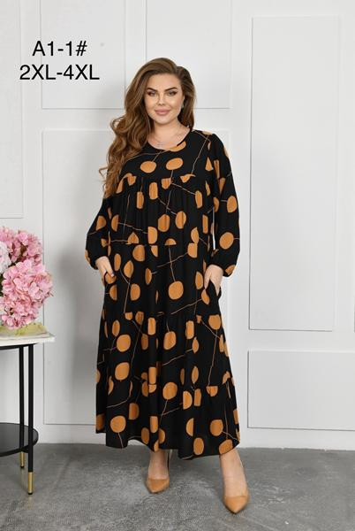 Платья Brilliant A1-1 black-orange