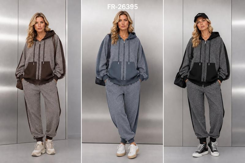 Костюмы спорт Saint Wish FR26395 grey