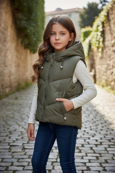 Жилетки Delfinka W18 khaki