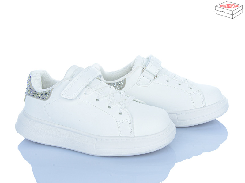 Кроссовки Clibee LC1192-2 white-silver