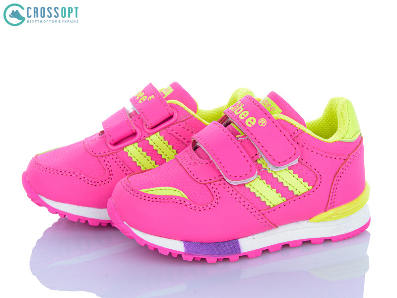 Кроссовки Clibee F627 peach-l.yellow