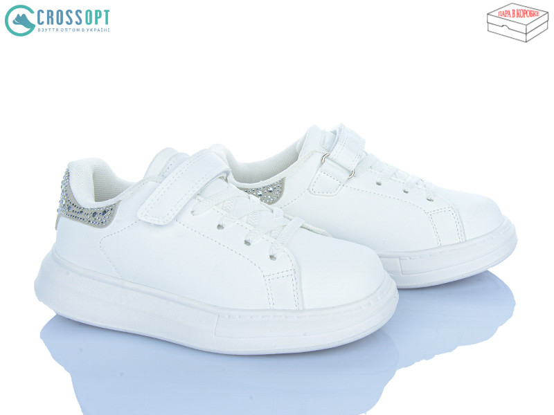 Кроссовки Clibee LC1192-2 white-silver