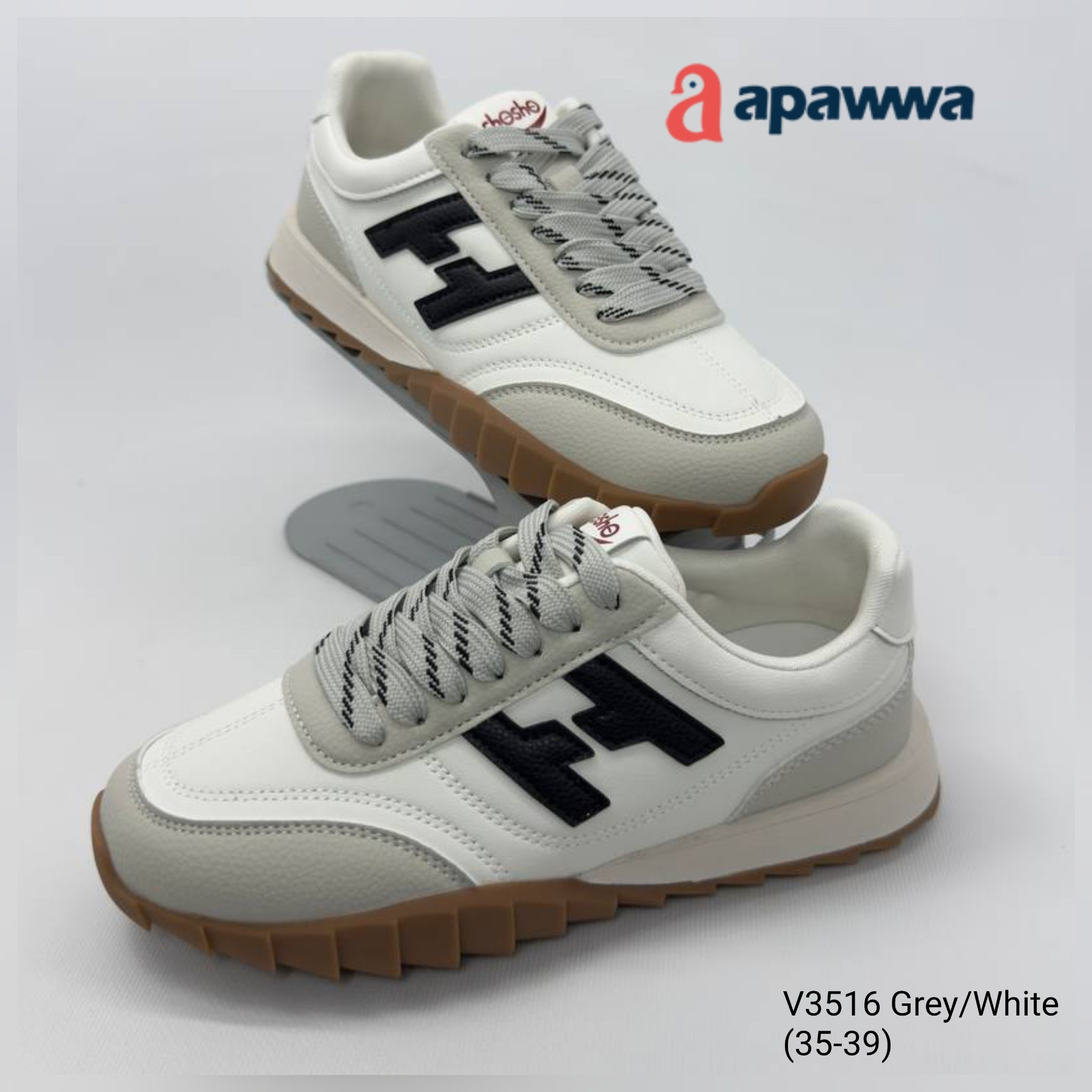 Кроссовки Shosho Ap-V3516 Grey-White