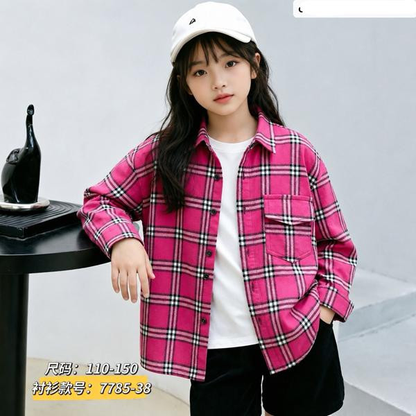 Рубашки Fashion kids 7785-38 fuchsia