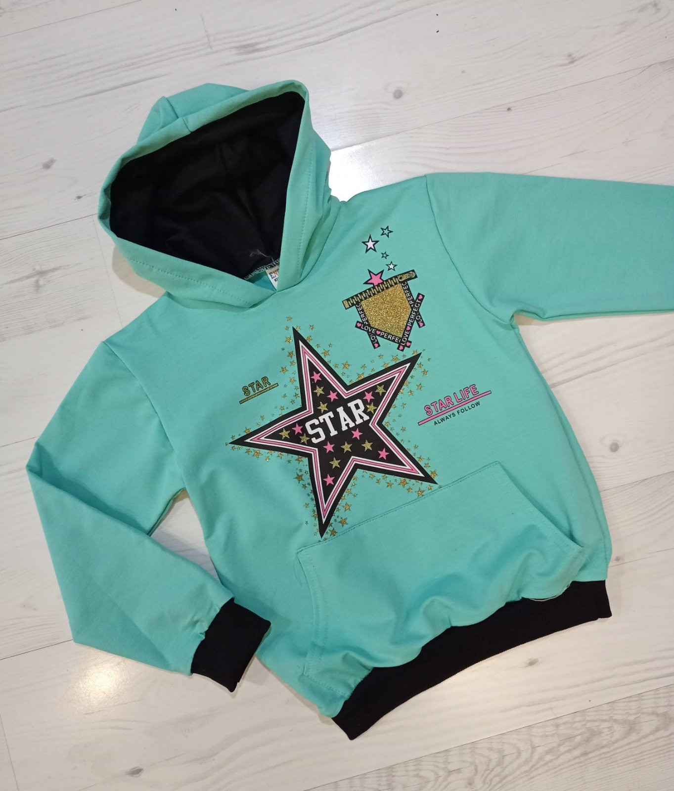 Худи Malibu2 12745 l.blue