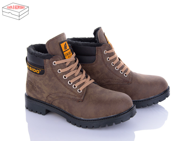 Ботинки Calsido A506 khaki термо хутро (36-39)
