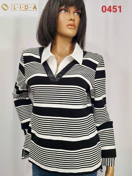 Свитшоты LIDA 0451 black-white