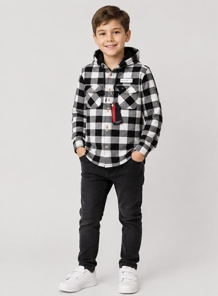 Рубашки MirWear kids MK238 black