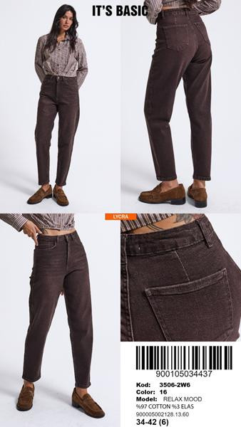 Джинсы Jeans Style 3506-2W6-16 brown